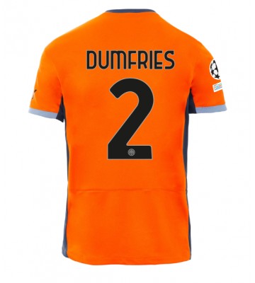 Inter Milan Denzel Dumfries #2 Tredjetröja 2023-24 Kortärmad